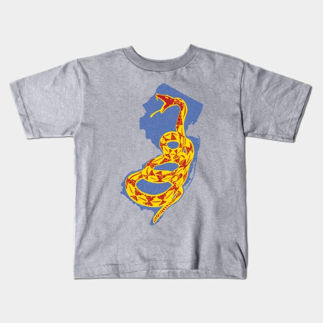 New Jersey Gadsden Snake Kids T-Shirt by PelagiosCorner